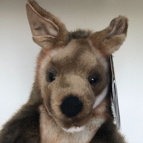Hansa Plush New w/Tag Handcrafted Kangaroo Hand Puppet - Picture 8 of 16